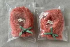 10cm用ぬいぐるみ用ポンチョフルーツ　イチゴレッド