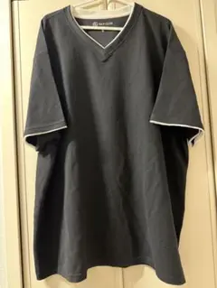 B&T CLUB Vネックシャツ ブラック　X2サイズ