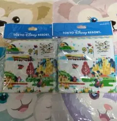 新品未開封 東京ディズニーリゾート ミニタオル 2枚 レトロ ミッキー