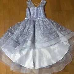 ドレス　キッズ　ブルー　140cm パニエ　2点セット