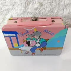 pink＆mint の素敵な恋の物語　缶ケース　バッグ レトロ缶