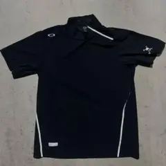 OAKLEY オークリー ゴルフウェア 半袖ハーフジップ ブラック　モード系