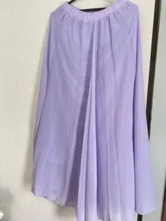 ラベンダーシフォンスカート