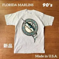 90s USA製 デッドストック MLB フロリダ マーリンズ シングルステッチ