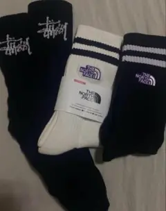 STUSSY THE NORTH FACE 靴下 3点セット ストリート 古着