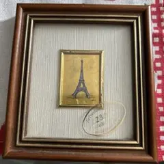 23kt. ミニチュア額 エッフェル塔 gold leaf 金