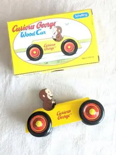 Curious George Wood Car/おさるのジョージ　木製車