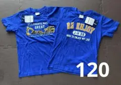 キッズ Tシャツ 2枚セット サイズ120 青