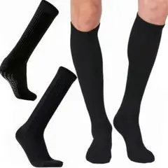 スポーツソックス 滑り止め靴下 サッカーソックス ハイソックス 23~28cm
