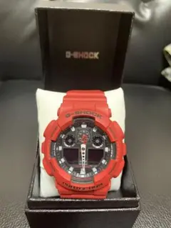 【箱付き】CASIO GA-100B-4AJF G-SHOCK RED 腕時計