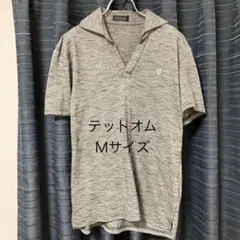 TÊTE HOMME［テットオム］ スラブカノコスキッパーポロシャツ（グレー）