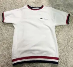 【美品♪】Champion チャンピオン ホワイト トレーナー 半袖 L