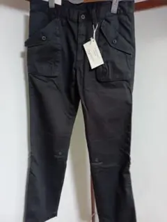 ユニクロ ロールアップドローストリングパンツ ダークグレー 76cm