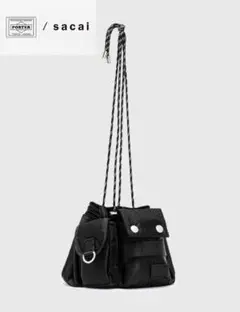 SACAI X PORTER タクティカル ドローストリングバッグ