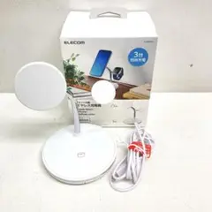 M0813K2 未使用★ ELECOM ワイヤレス充電器 W-MS04WH
