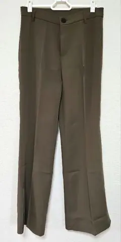 新品/yuue'/ユーイ/スラックス/ブラウン/L