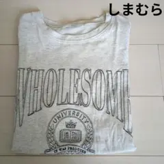 しまむら　ロゴT　Tシャツ　刺繍