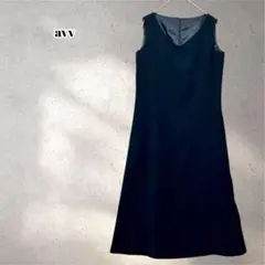 avv　ノースリーブ ロングワンピース　シンプル　無地　フォーマル　5290