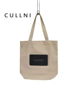 CULLNI クルニ トートバッグ キャンバス グレー ベージュ エコバッグ CULLNI クルニ トートバッグ キャンバス グレー ベージュ エコ