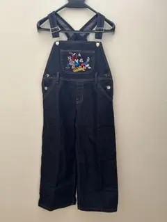 Disney ミッキー刺繍オーバーオール XXL
