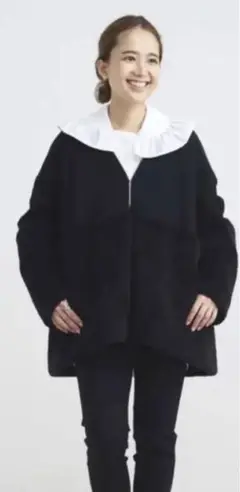 新品未使用 yori ヨリ Vネックファーショートコート