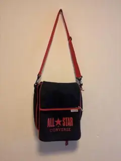 CONVERSE ALL STAR ショルダーバッグ 黒赤