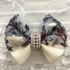匿名配送 インド刺繍リボンポニーフック