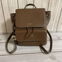 【極美品】FURLA フルラ リュック バックパック レザー ブラウン 茶