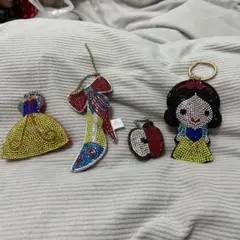 白雪姫キラキラキーホルダーセット