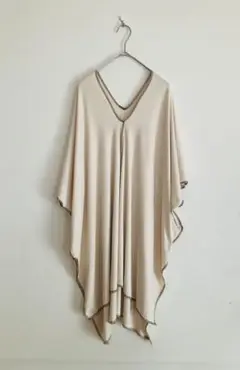 未使用●アンティカ パターントルソ●ステッチ プルオーバー チュニック●F