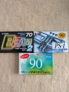 【新品光るカセットテープ】TDK◇BEAM 2◇70分テープ/他2品