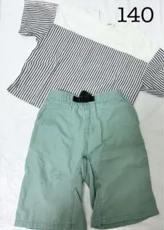 グローバルワーク ペアマノン 140 半袖 Tシャツ ハーフパンツ