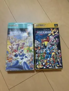 スーパーファミコン　ロックマンX、Ｘ2説明書付き