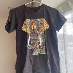タイ　ゾウ柄 Tシャツ