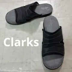 Clarks★サンダル 楽ちん メンズ 伸縮性 歩きやすい レザー 革 お洒落