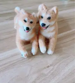 フェルト 柴犬 ぬいぐるみ 3体セット新品未使用