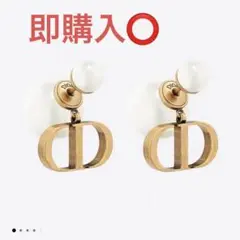 最終値下✴︎ DIOR TRIBALES ピアス メタル u0026 レジンパール
