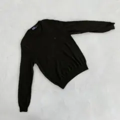 Polo by RalphLauren ニットセーター ブラック 無地 刺繍ロゴ