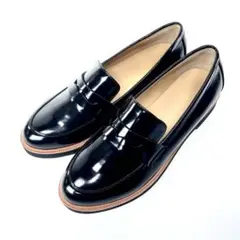 【新品未使用】ADAM ET ROPE ペニー コインローファー 黒 24.0