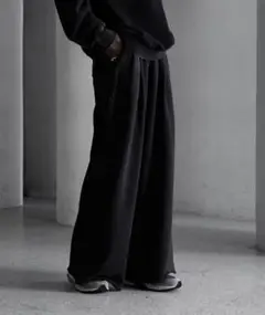 【CALLNE】2tuck Cutoff Sweat Slacks Lサイズ