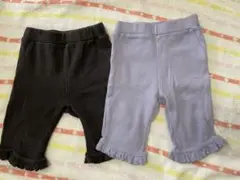 プティマイン7分丈パンツ2枚セット　80cm