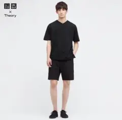 【新品】ユニクロ セオリー リラックスフィットVネックTシャツ S