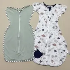 スワドル　おくるみ　Mサイズ　Lサイズ　2枚セット　寝かしつけ　夜泣き対策