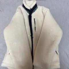 JUNRED アイボリー フリースジャケット