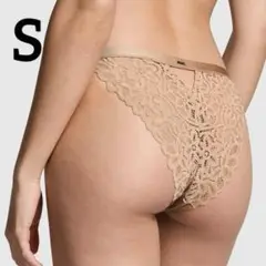 ヴィクトリアシークレット PINK ショーツ S レースクラッシュ ベージュ②