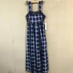 45489 タ　COEL チェックオールインワンワンピース
