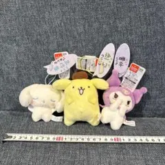 【現品限り】サンリオキャラクターズ　かわいい韓国語マスコット　3点セット
