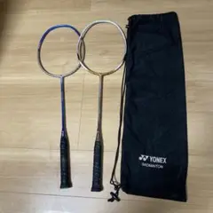 ヨネックス バドミントンラケットジャンク品 2点セット