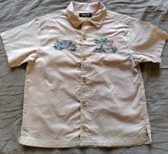 美品【kladskap】120cm開襟シャツ　恐竜