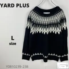 YARD PLUSヤードプリュス ニット セーター ノルディック柄 プルオーバー